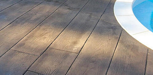 Béton empreinte